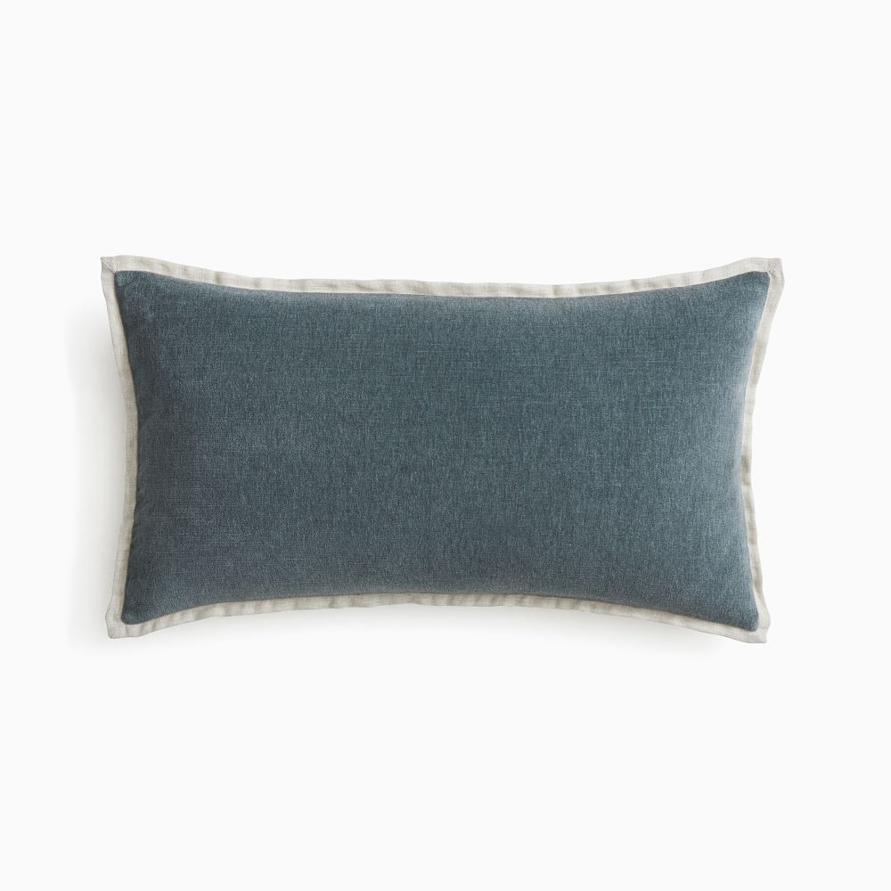 Velvet & Linen Pillow Cover Set West Elm