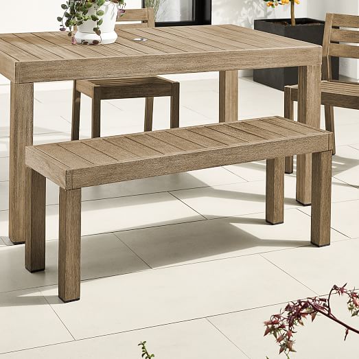 Portside Outdoor Dining Bench