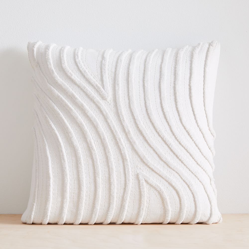 Textured Waves Pillow Cover
