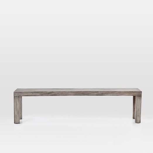 Modern Teak Outdoor Dining Bench