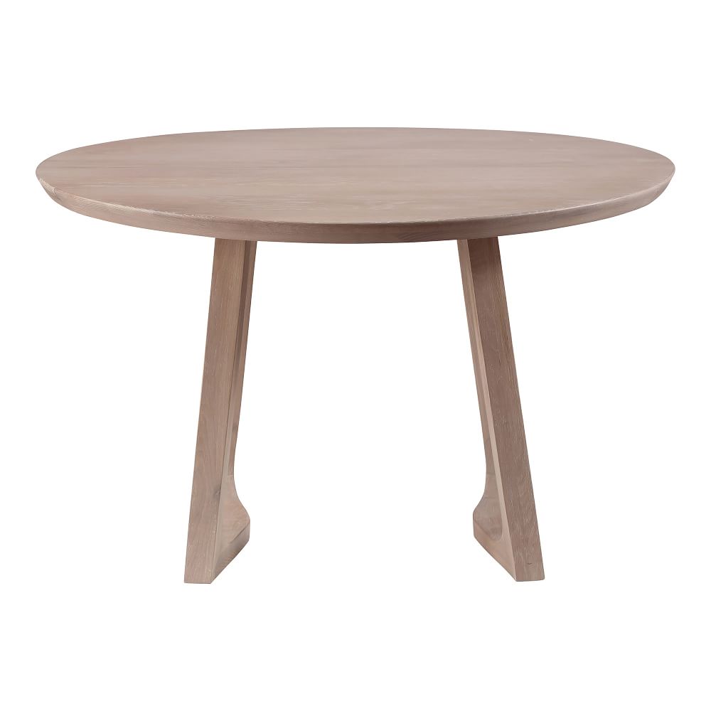 Solid White Oak Round Dining Table