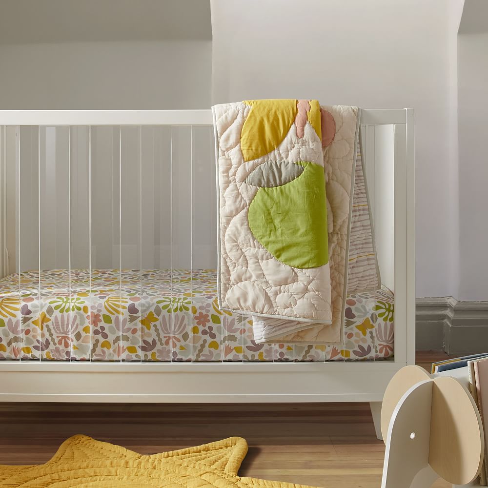Kate Zaremba Organic Flora Crib Fitted Sheet West Elm