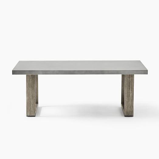 Concrete Outdoor Coffee Table Weathered Wood Concrete Outdoor Coffee Table, Concrete Patio Tables