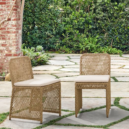 Coastal Outdoor Dining Chairs Set Of 2, Cool Outdoor Dining Chairs