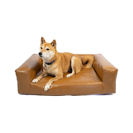 Blvd Dog Bed Leather, Leather Dog Beds For Large Dogs