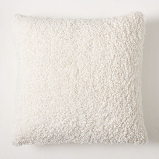 faux shearling pillow