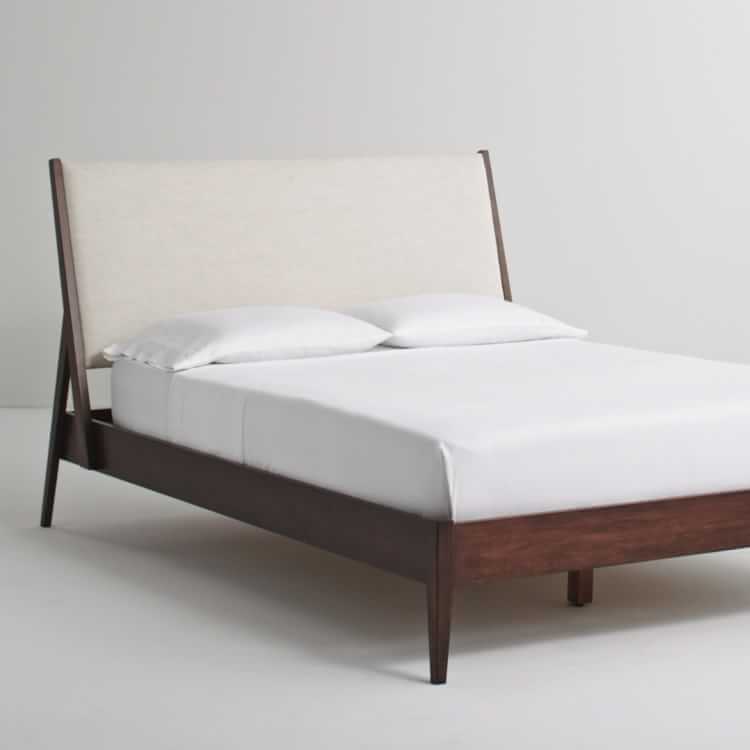Wright Upholstered Bed, West Elm Wood Bed Frame Queen