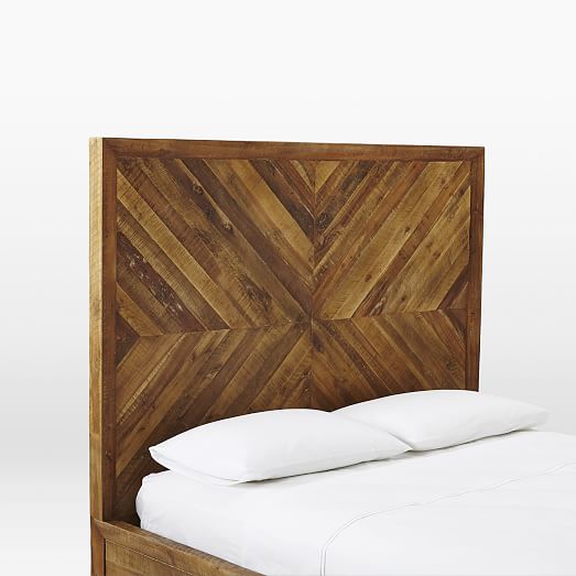Alexa Reclaimed Wood Bed, West Elm Solid Wood Headboard Queen Size Bed