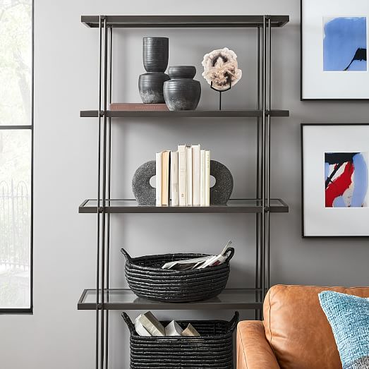 Grey Lava Rock Bookends (Set of 2)