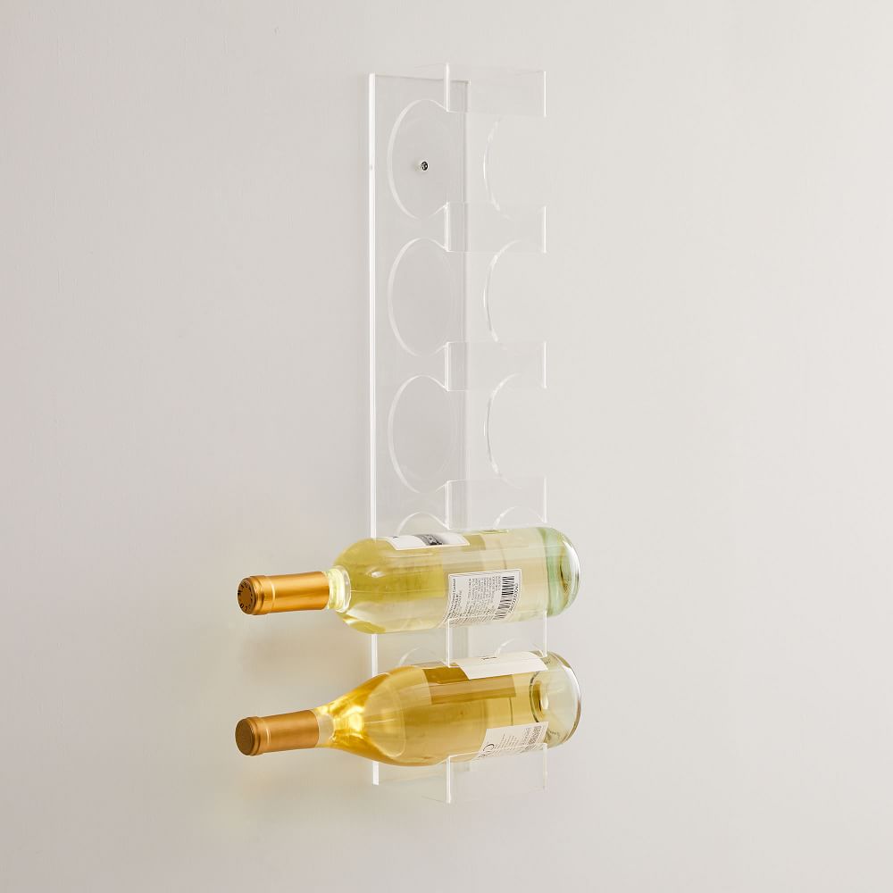 Acrylic WallMount Wine Rack West Elm