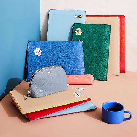 faux leather laptop case