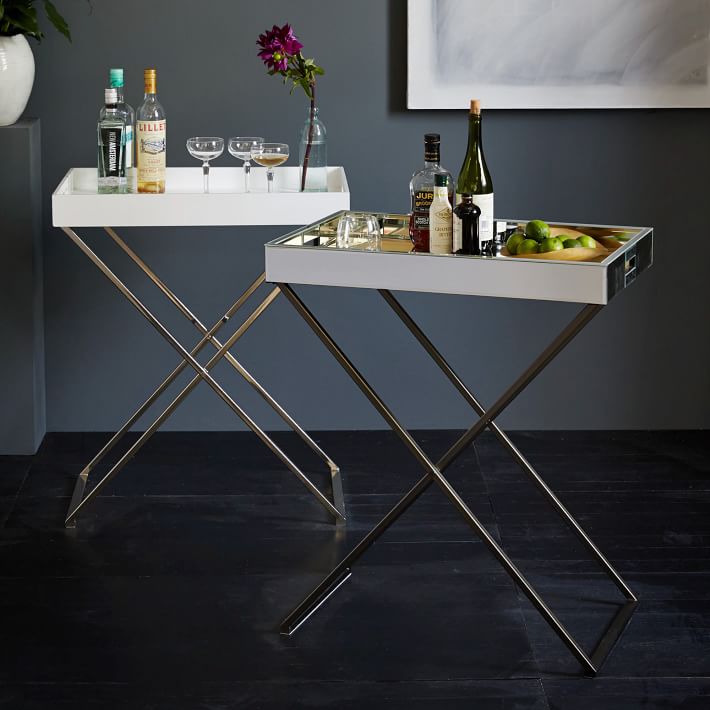 westelm.com | Tall Butler Tray Stand