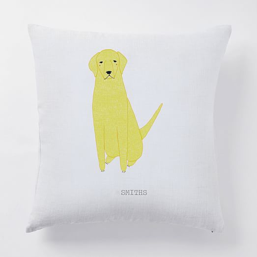 monogrammed dog pillow