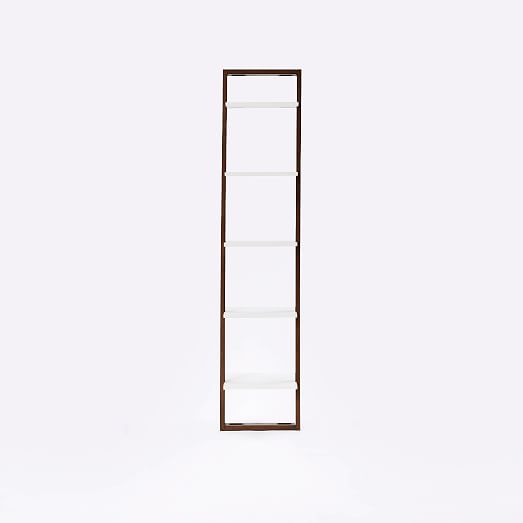 Ladder Leaning Bookshelf 17, Small Ladder Bookcase Black