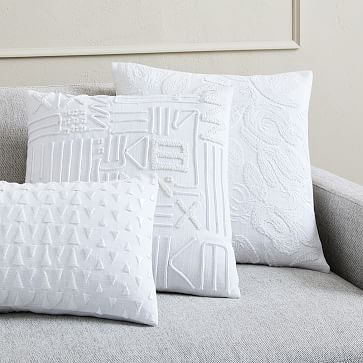 white pillow covers