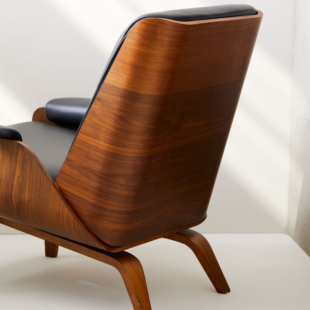 Paulo Bent Ply Leather Chair West Elm