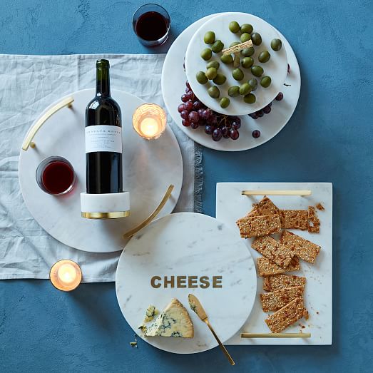 Marble Brass Round Cheese Board Marble Brass Round Cheese Board, Round Marble Cheese Board