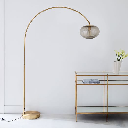 Overarching Ripple Acrylic Floor Lamp Overarching Ripple Acrylic Floor Lamp, West Elm Overarching Floor Lamp