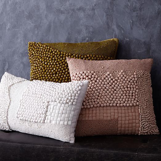 beaded pillow covers