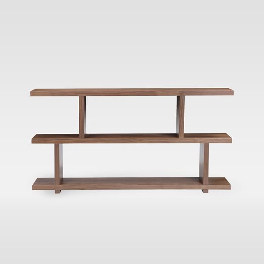 Modern Staggered Shelf Small, Staggered Shelves Bookcase