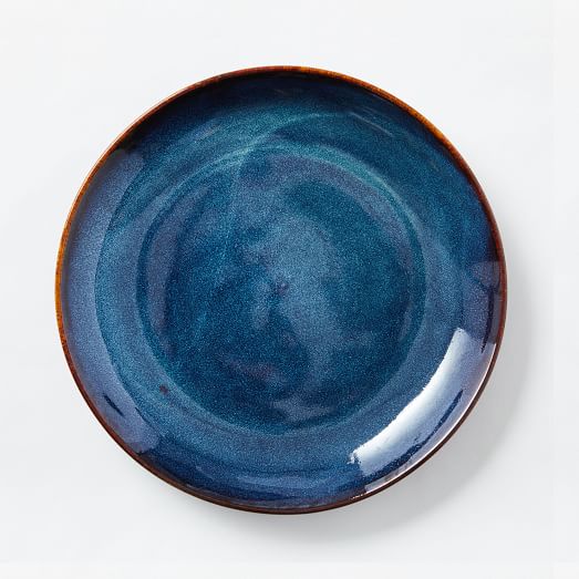 Ocean Waves Porcelain Dinner Plates (set of 4)