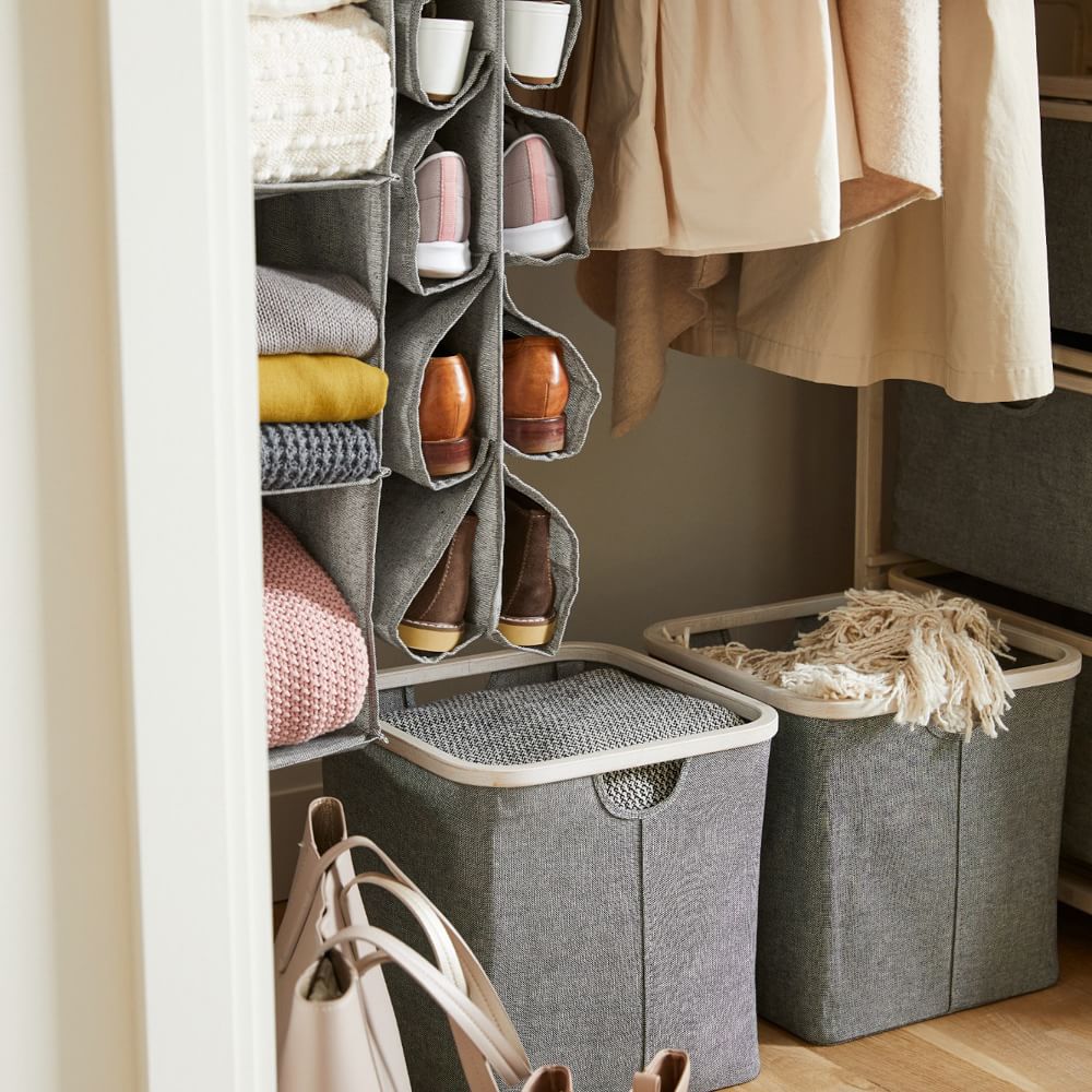 Bamboo Fabric Storage Bins West Elm