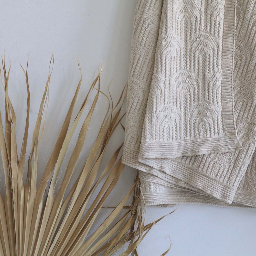 Happy Habitat Recycled Cotton Throw Arch Texture West Elm