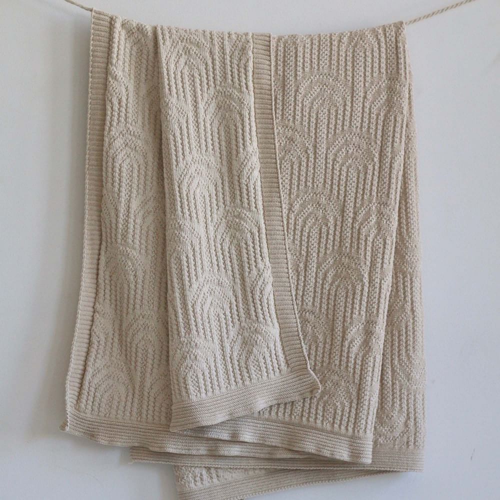 Happy Habitat Recycled Cotton Throw Arch Texture West Elm