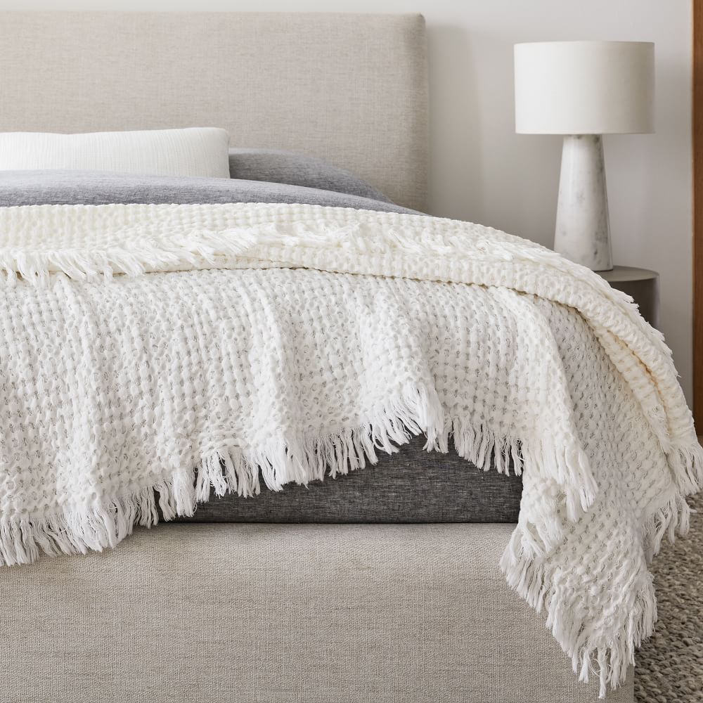 Organic Waffle Bed Blanket West Elm