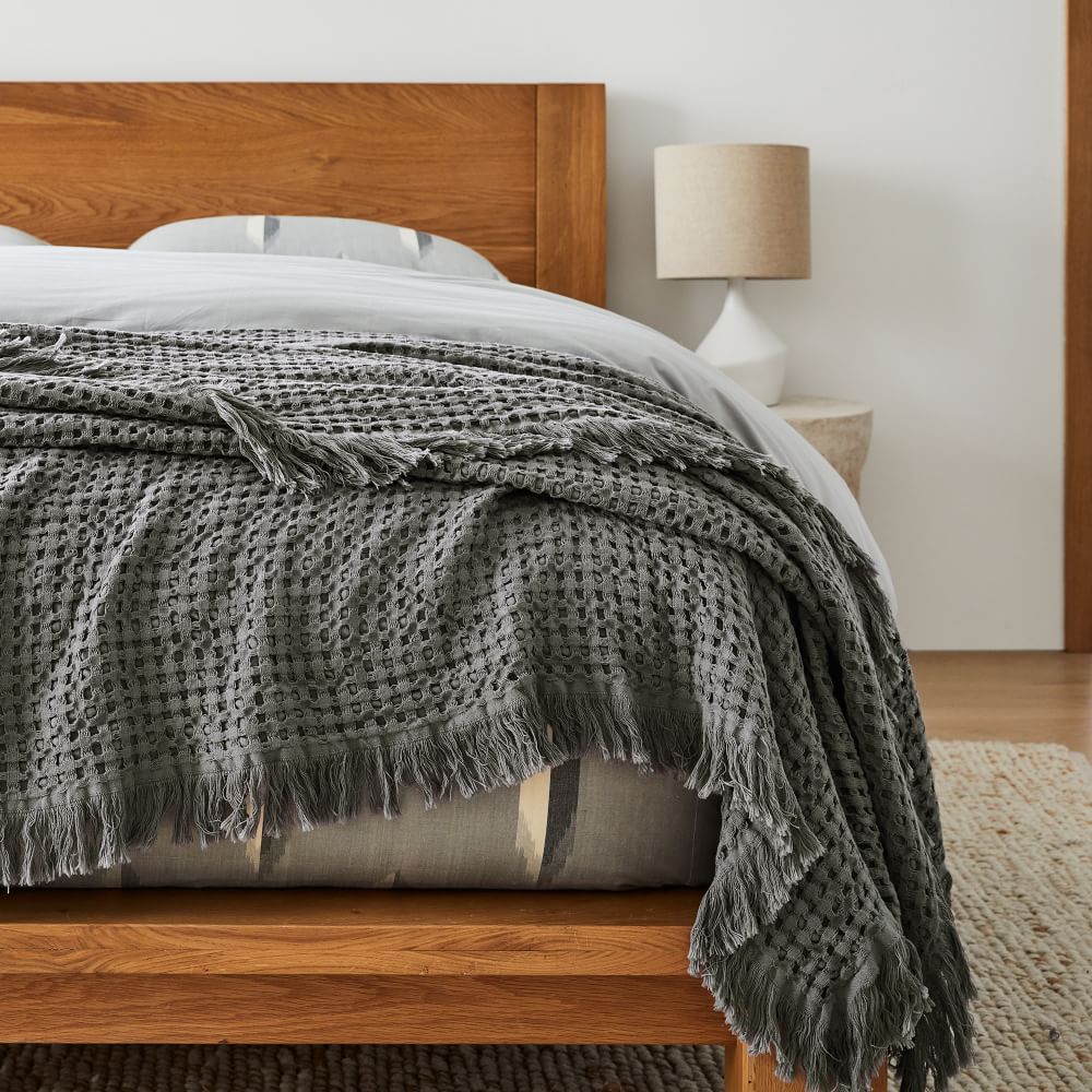 Organic Waffle Bed Blanket West Elm