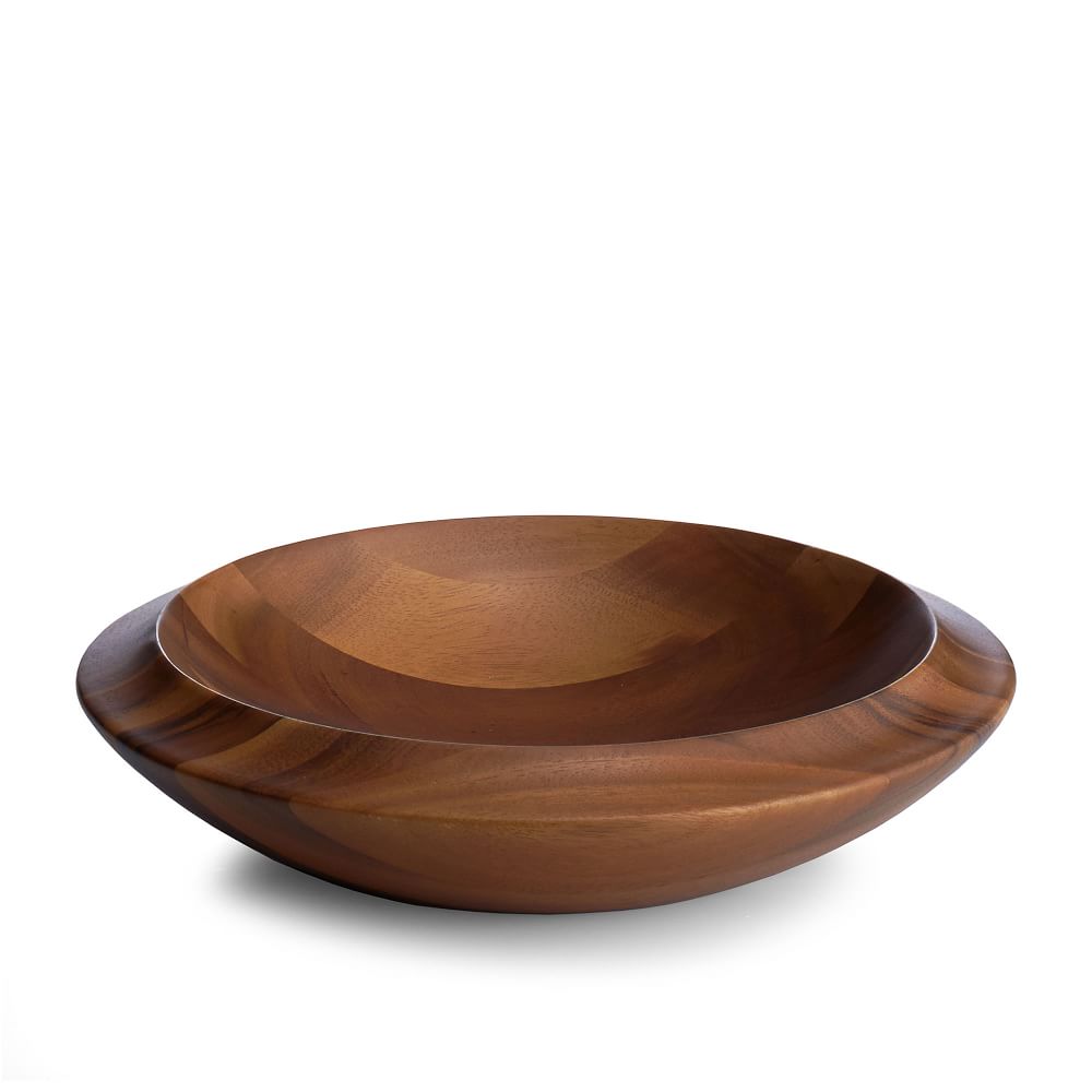 Nambe Skye Wood Centerpiece Bowl West Elm