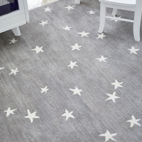 Star Dream / Starry Sky And Cloud Kid's Carpet with Stars 