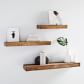 Reclaimed Solid Pine Floating Wall Shelves | West Elm