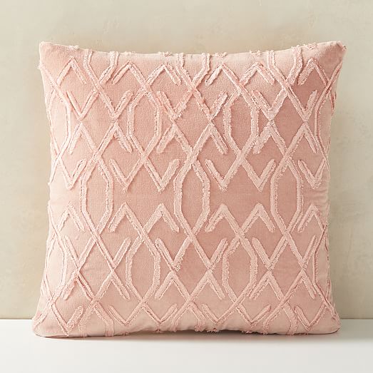 pink patterned cushion