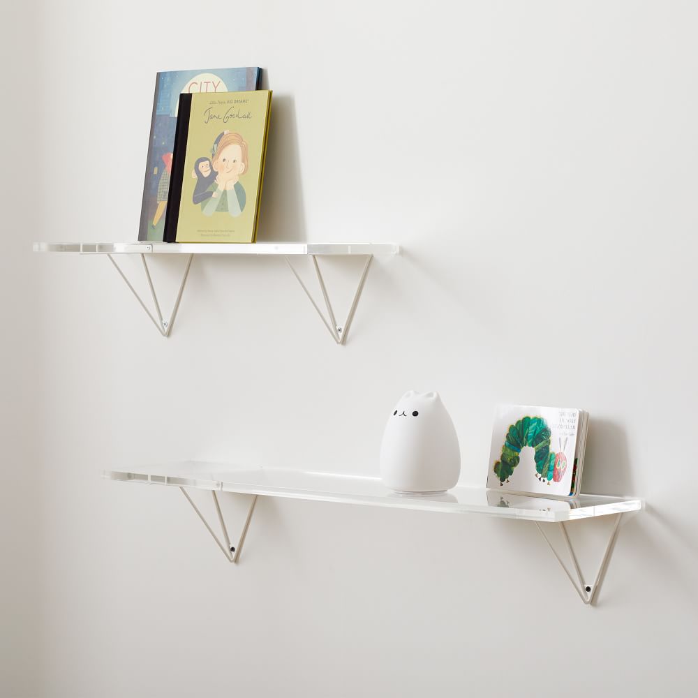 Linear Lucite Interchangeable Shelves Clear West Elm