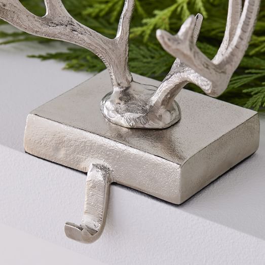 Brass & Marble Nutcracker Stocking Holder West Elm