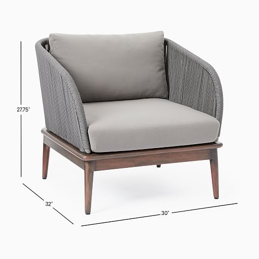 Corded Weave Outdoor Lounge Chair - Quality Of West Elm Outdoor Furniture