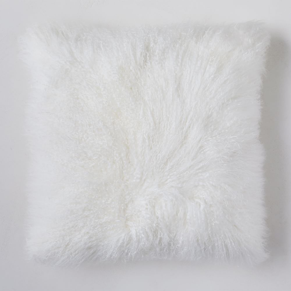 Mongolian Lamb Pillow Covers West Elm