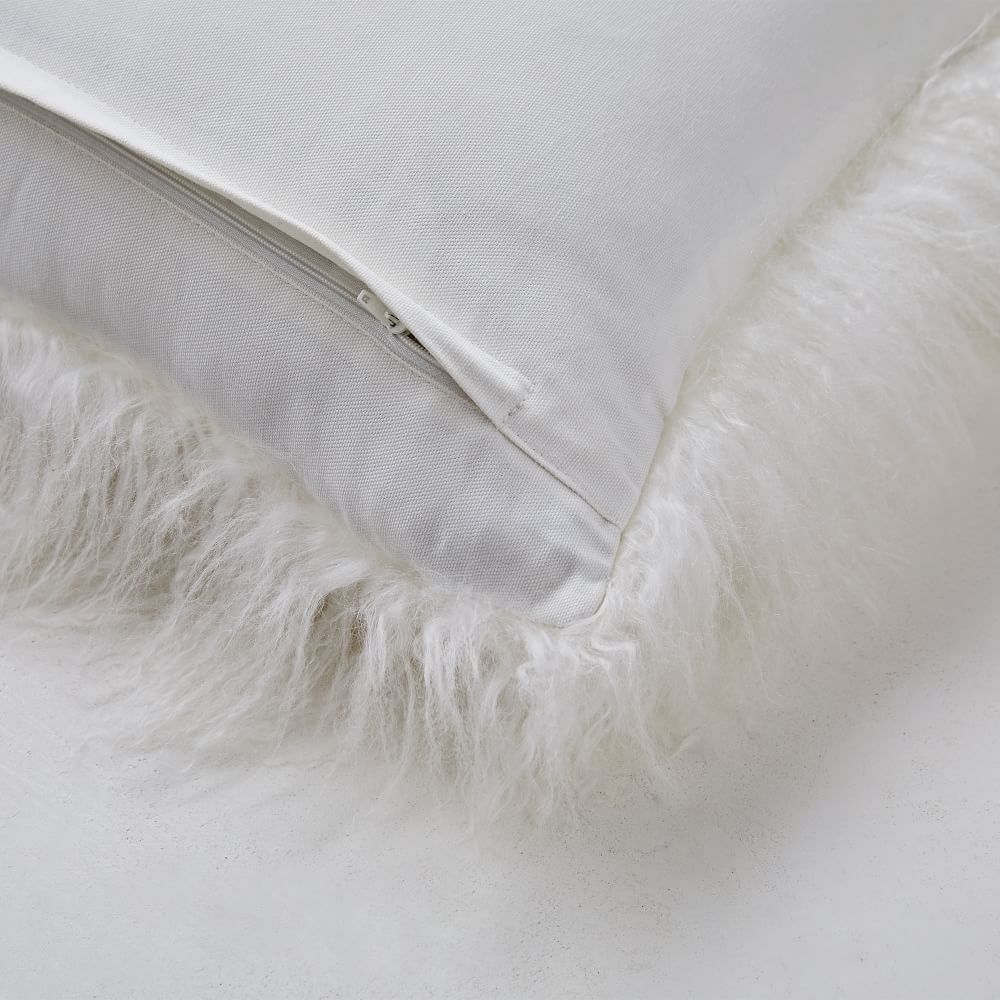 Mongolian Lamb Pillow Covers West Elm