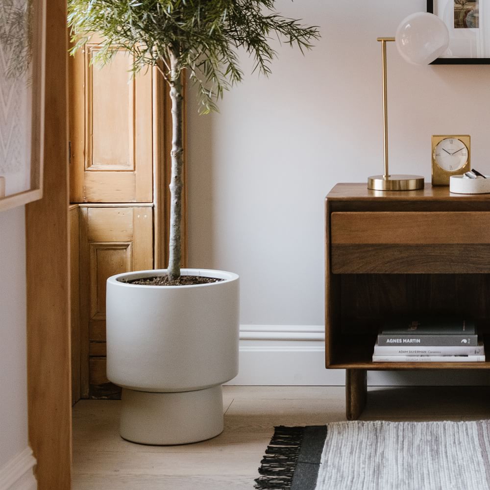 Bishop Indoor/Outdoor Pedestal Planters | West Elm