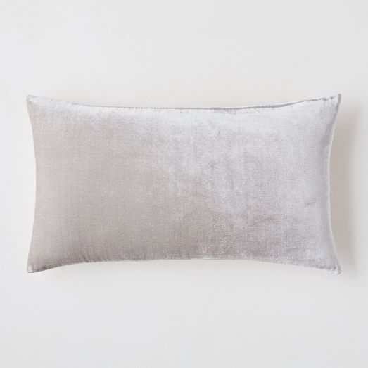 small grey throw pillow