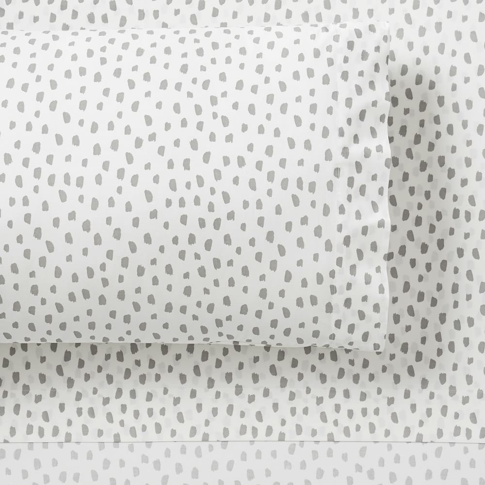 Organic Brushstroke Dot Sheet Set | West Elm