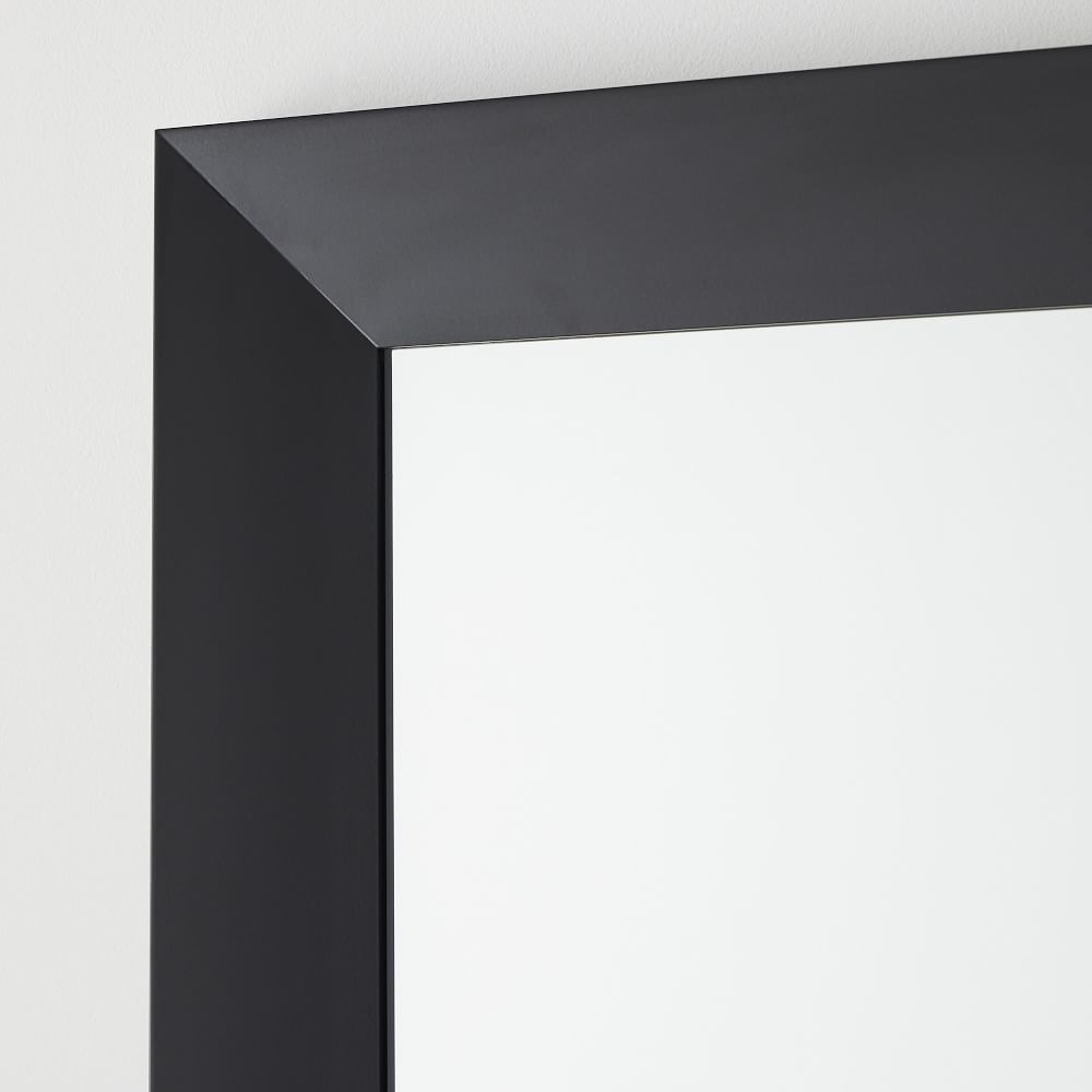 Thick Frame Metal Floor Mirror - 30