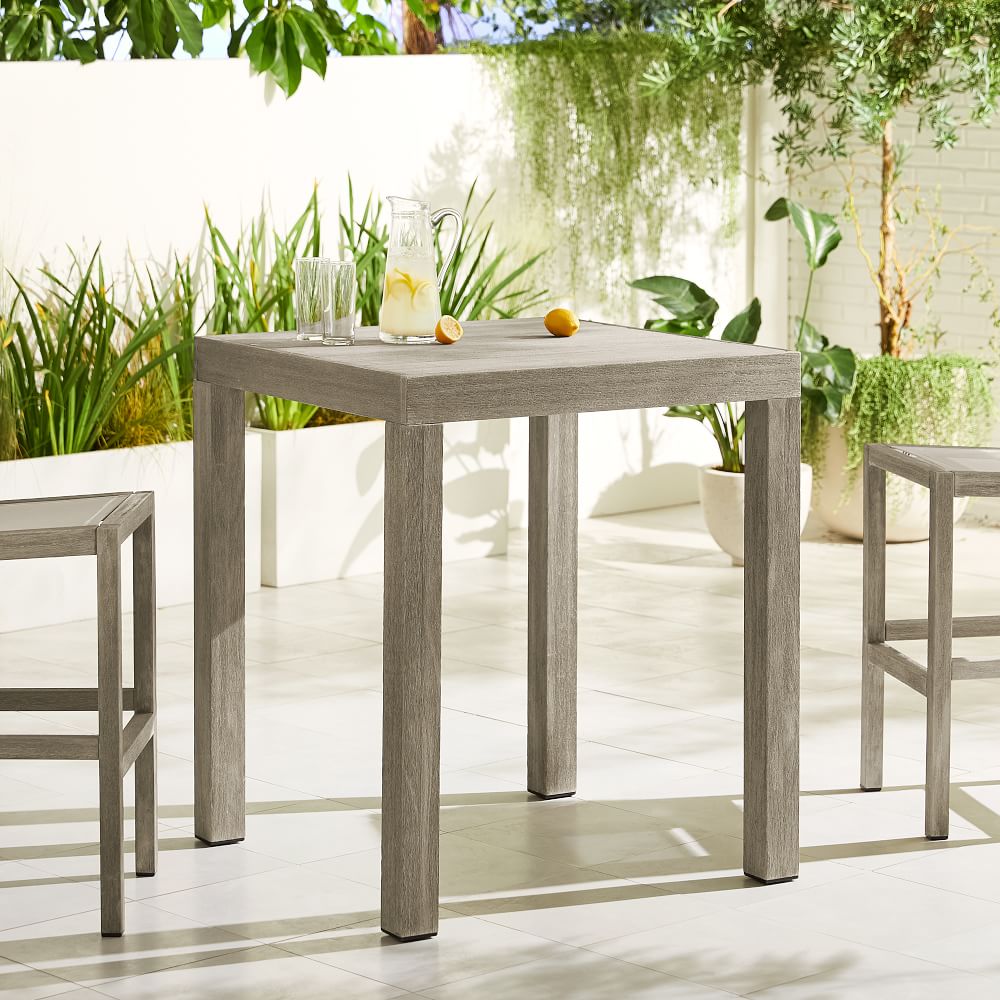 Portside Outdoor Bar Table Stools Set, Outdoor Furniture Bar Table Set