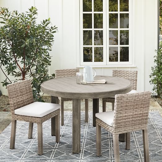 Portside Outdoor Round Dining Table 48, 48 Inch Round Outdoor Dining Table And Chairs