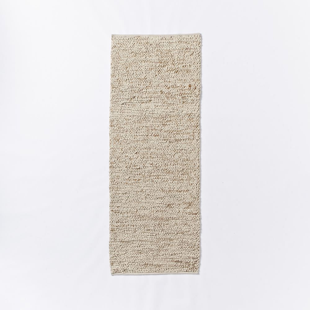 Mini Pebble Wool Jute Rug West Elm