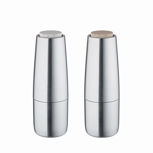 brabantia matt steel salt & pepper crusher set