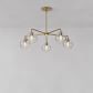 Sculptural Glass 5-Light Globe Chandelier - Clear | West Elm