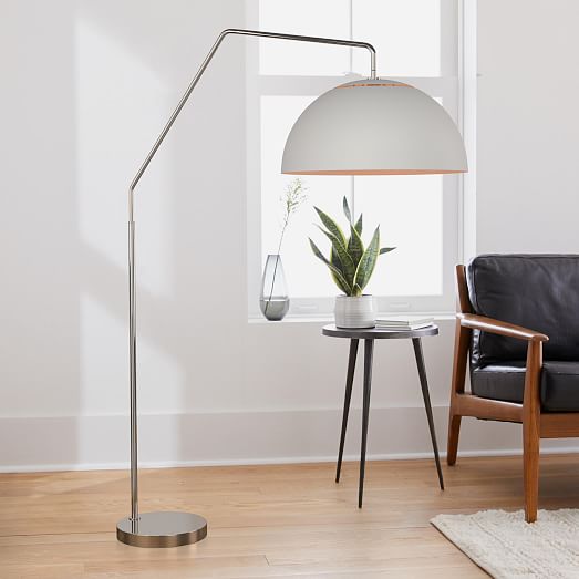 Sculptural Overarching Metal Floor Lamp
