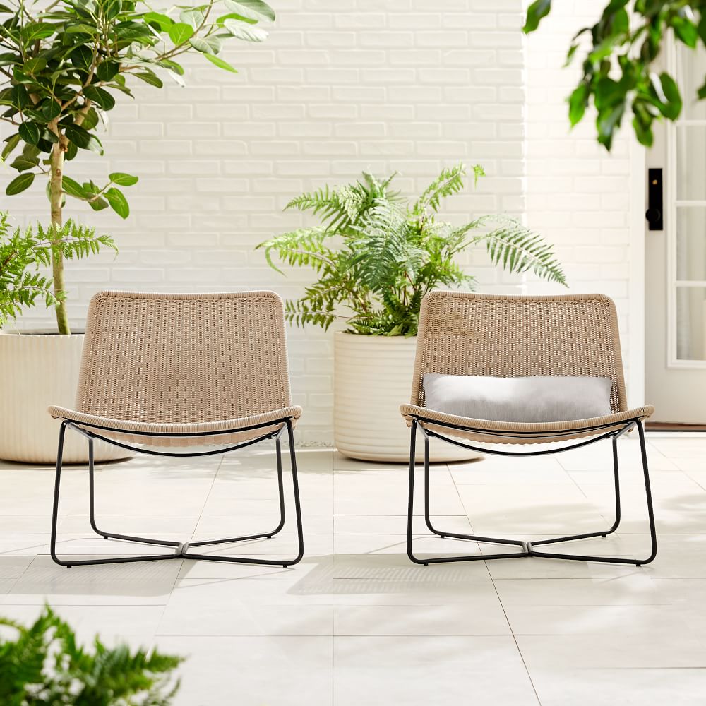 Outdoor Slope Collection Natural Lounge Chair West Elm